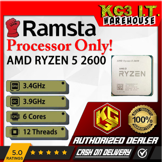 Amd Ryzen Ryzen 2600 Six Core Ghz AMD Ryzen 2600 R5 2600 GHz Six