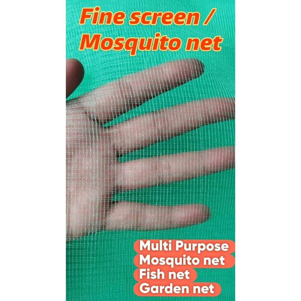 Fine screen Mosquito net/Fish net/Garden net/Kulambo 90 meters 5ft ...