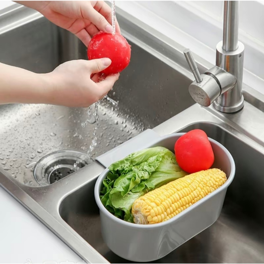 Kitchen Sink Strainer Drains Baskets Sink Filter Shelf Vegetable Fruit ...