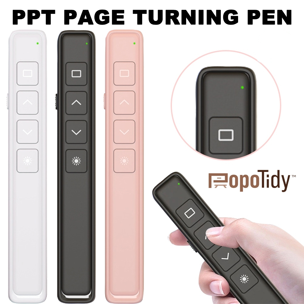 1pc 2.4GHz Wireless Flip Pen PPT Slide Battery Powered Clicker for ...