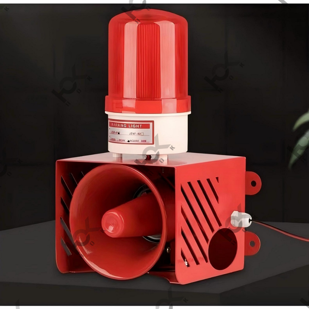 Audible and visual alarm Industrial strobe light alarm High power 120dB ...