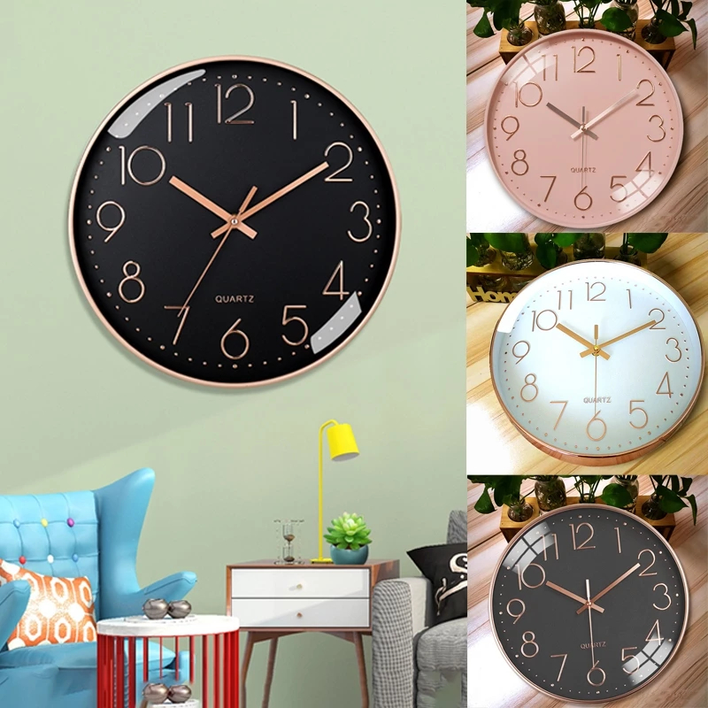 Quartz clock modern plastic living room wall clock home decor Shopee