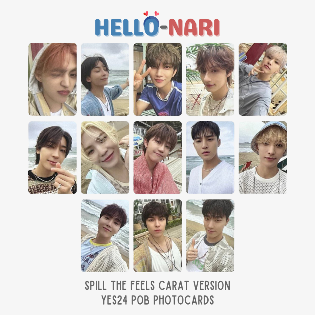 YES24] SEVENTEEN SPILL THE FEELS Carat Version POB Photocards
