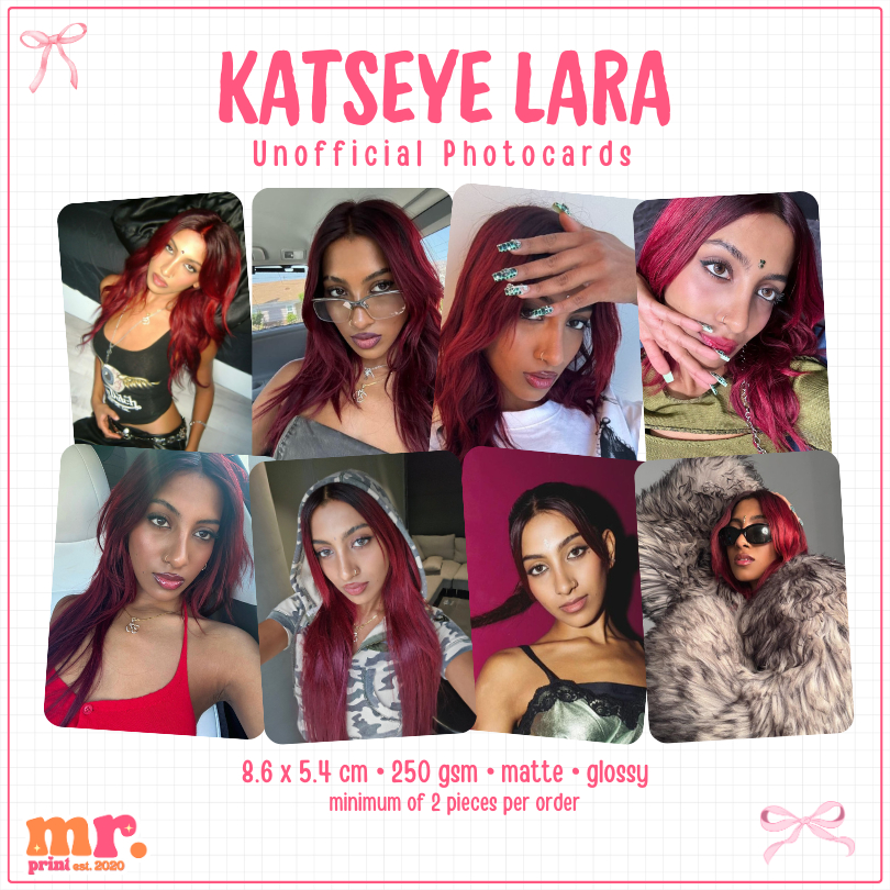 KATSEYE LARA VOL 1 PHOTOCARD LARA RAJ IDOL MATTE AND GLOSSY FINISH