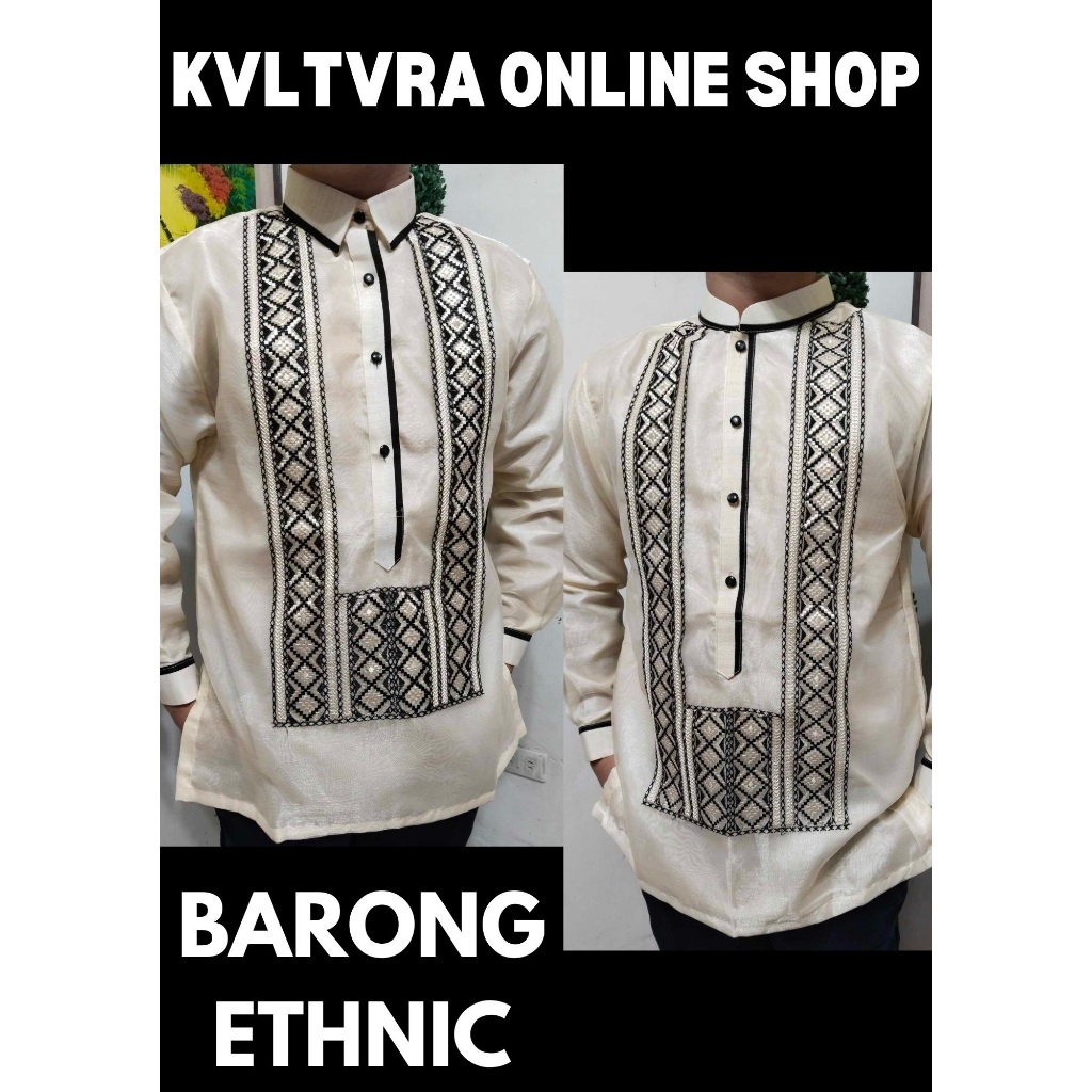 BARONG TAGALOG ETHNIC DESIGN | Shopee Philippines