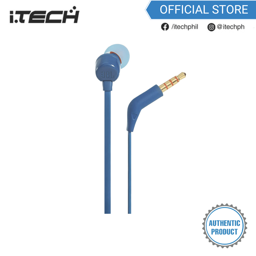 JBL T110 InEar Headphone Blue Shopee Philippines