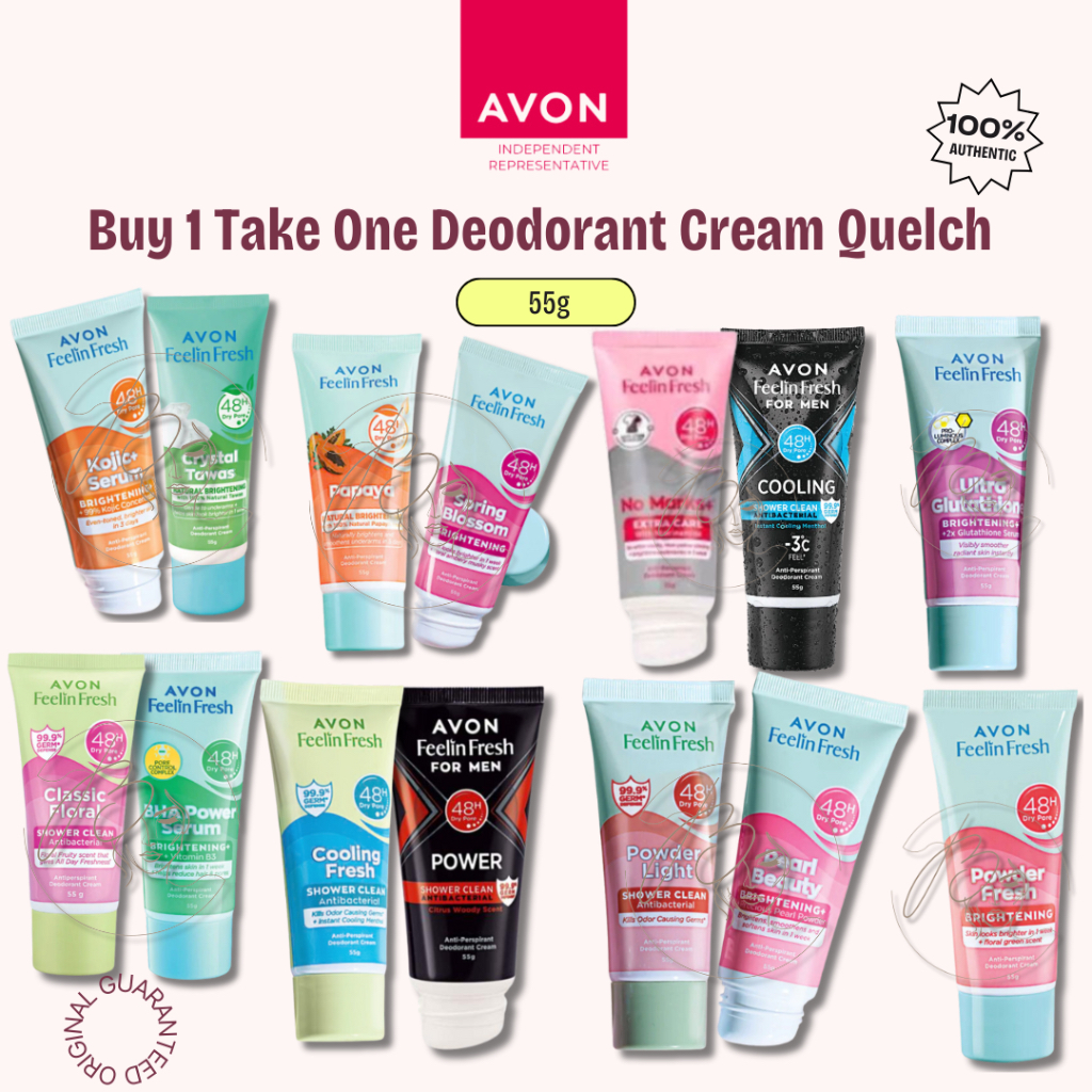 AVON Feeling Fresh Anti-Perspirant Deodorant Cream Buy 1 take One 55g ...