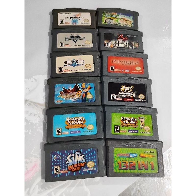 Vintage Gameboy Advance Game Cartridges (Preloved) 11/4 | Shopee ...