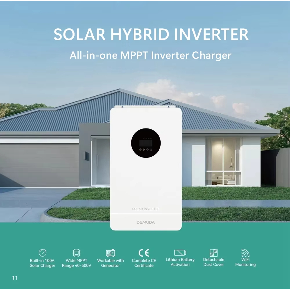 DEMUDA Pure Sine Wave Parallel Invertor 6.2kw/4.2kw/3.6kw Solar Hybrid ...