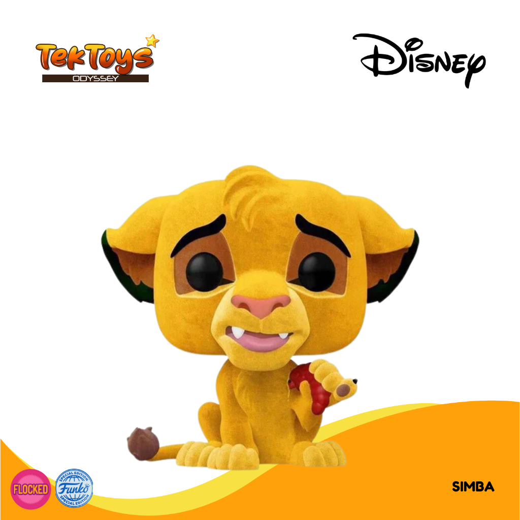 ORIGINAL FUNKO POP - DISNEY - SIMBA #496 (FLOCKED)(SE) | Shopee Philippines