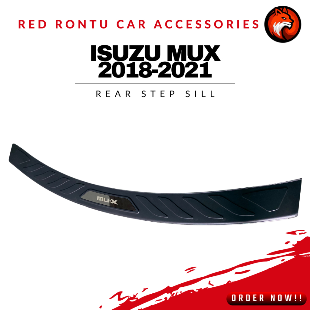 Isuzu MUX (2018-2021) Rear Step Sill / Rear Bumper Guard | Shopee ...