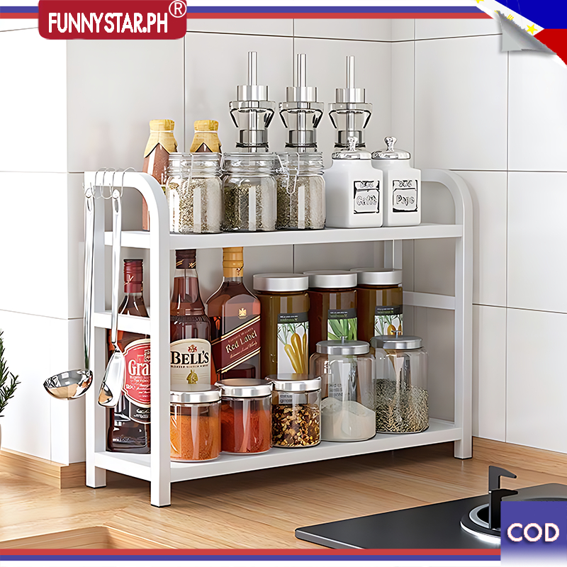 ⚡COD⚡Big Size Spice Rack Seasoning Storage Condiment Organizer Multi ...