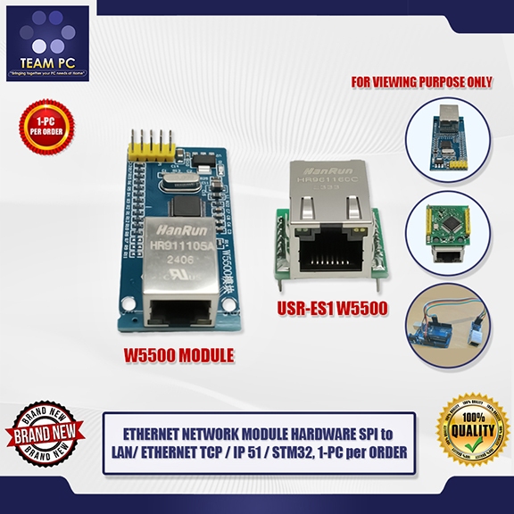 TEAM PC ETHERNET NETWORK MODULE HARDWARE SPI to LAN/ ETHERNET TCP / IP ...