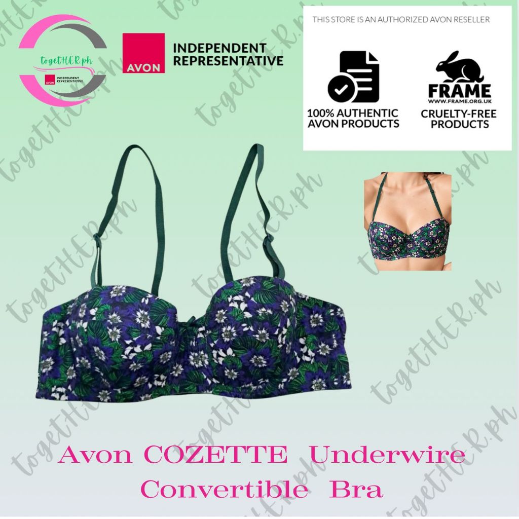 Avon Cozette Underwire Convertible Bra | Shopee Philippines