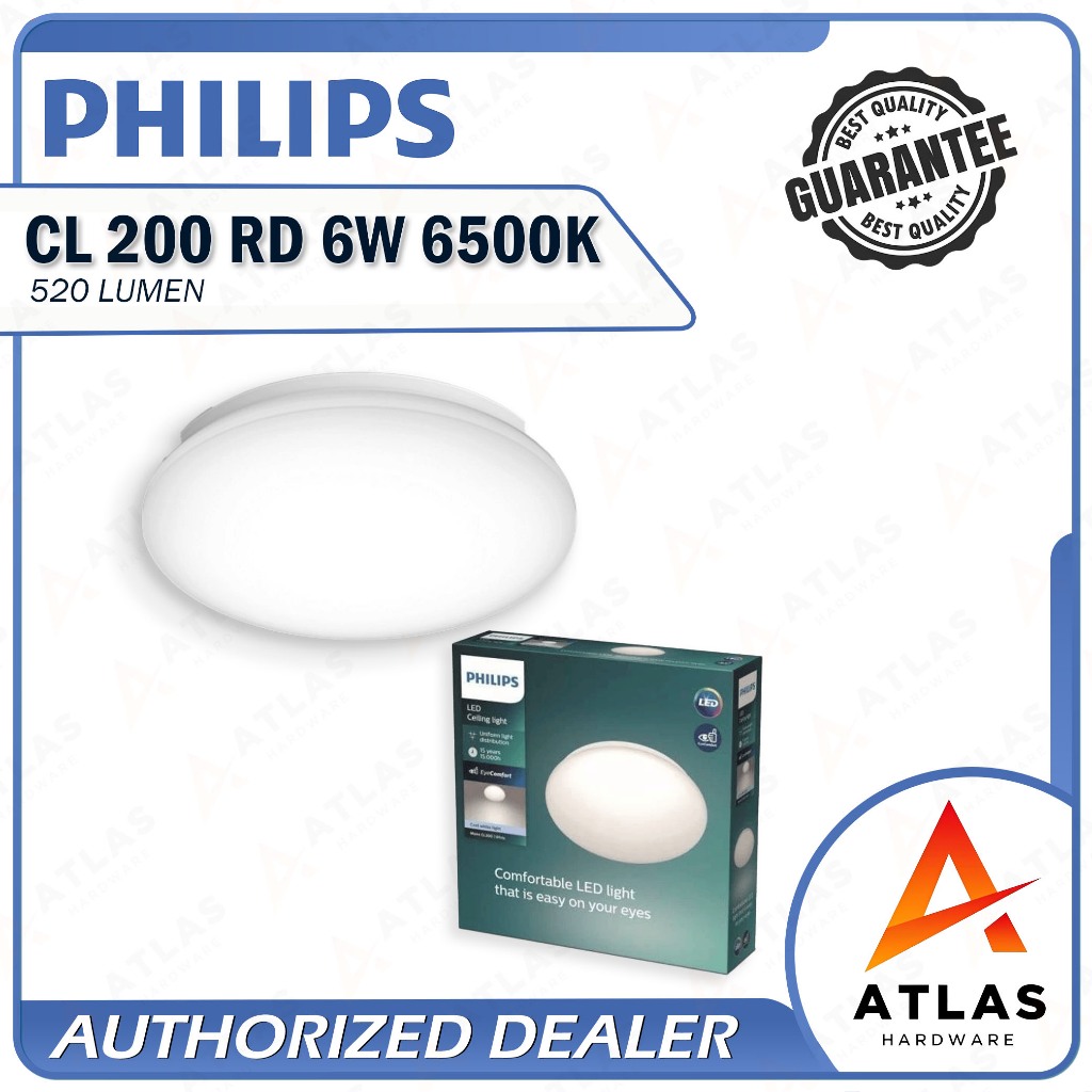 Philips CL-200 RD 6W/10W 6500K LED Ceiling Light | Shopee Philippines