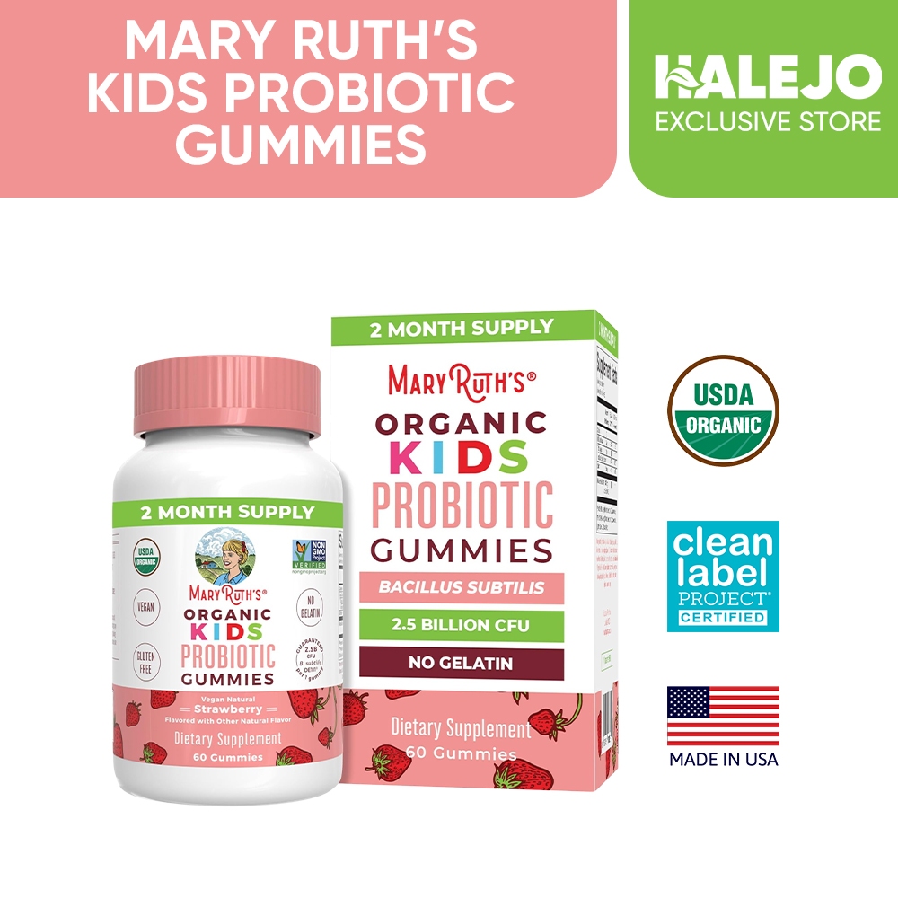 Mary Ruth's Organic Kids Probiotic Gummies 60s | Shopee Philippines