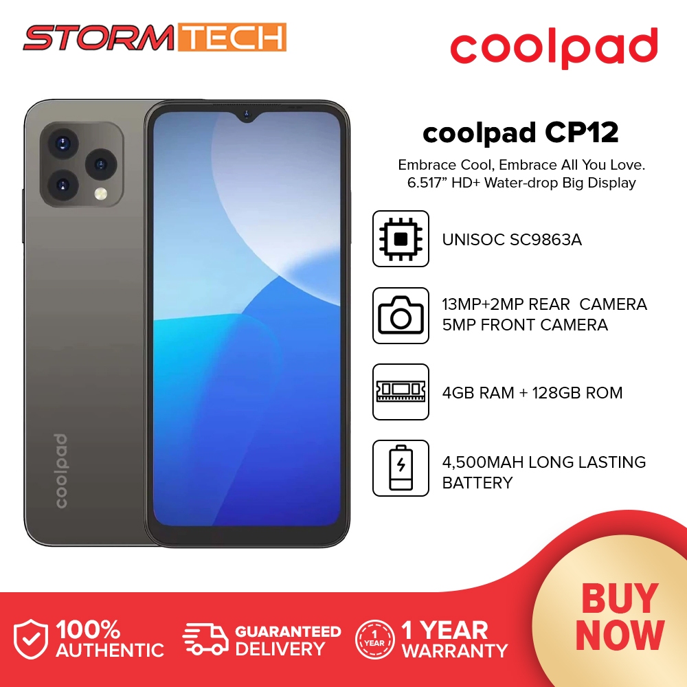 COOLPAD CP12 Smartphone | 4GB+64GB/128GB | Unisoc SC9863A | 6.517
