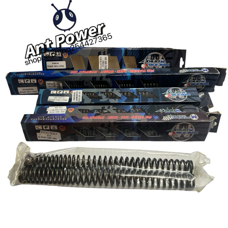 RACING MONKEY FRONT SHOCK SPRING MIO/M3/AEROX/MX125/SNIPER150/NMAX ...