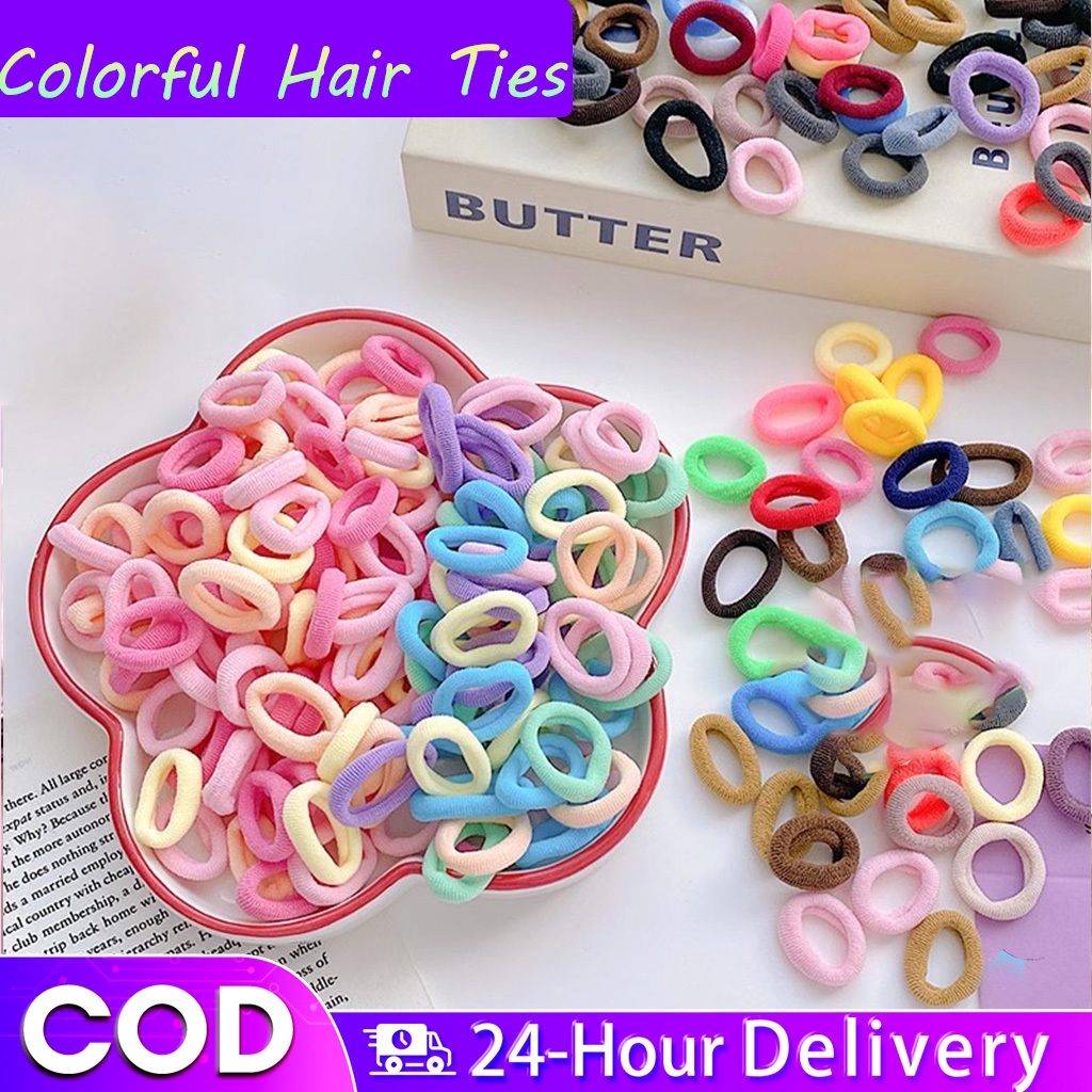 1000PCS Rubber Band Hair Ties for Kids Colorful Hair Rope Hair Tie Korean  Style Hair Accessories