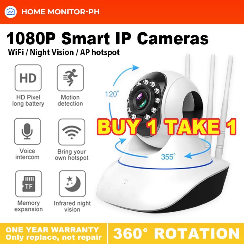 BUY 1 TAKE 1 V380 Pro 1080P CCTV Camera WiFi Connect to Cellphone With ...