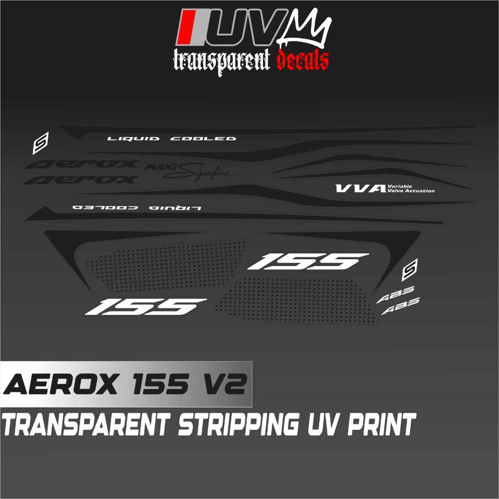 UV TRANSPARENT AEROX V2 LIMITED EDITION DECALS | Shopee Philippines