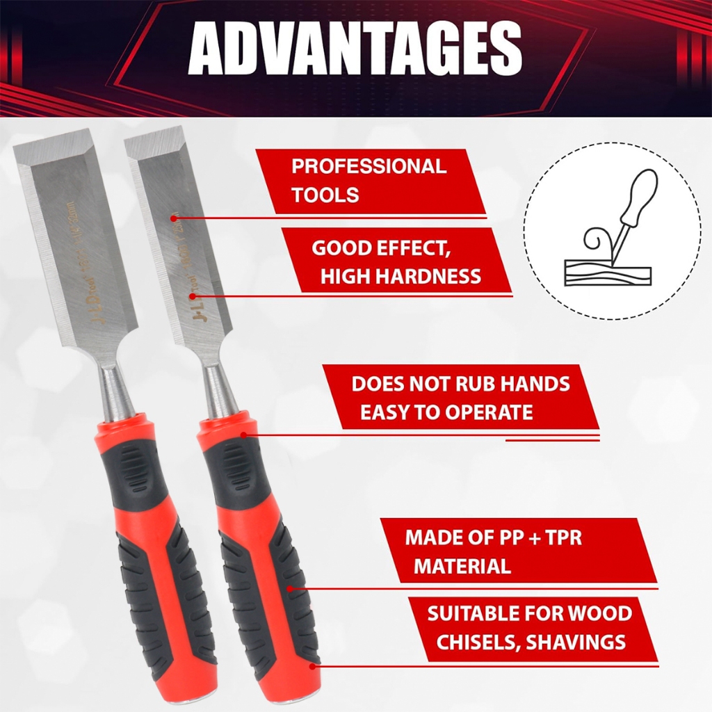 JLD Wood Chisel Carpenter Tool Set Wood Carving Tools Heavy Duty JLD ...