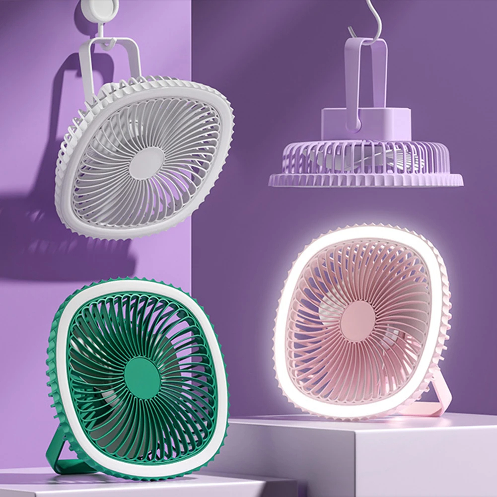 Multi-function Desktop Fan USB Rechargeable Electric Fan Portable ...
