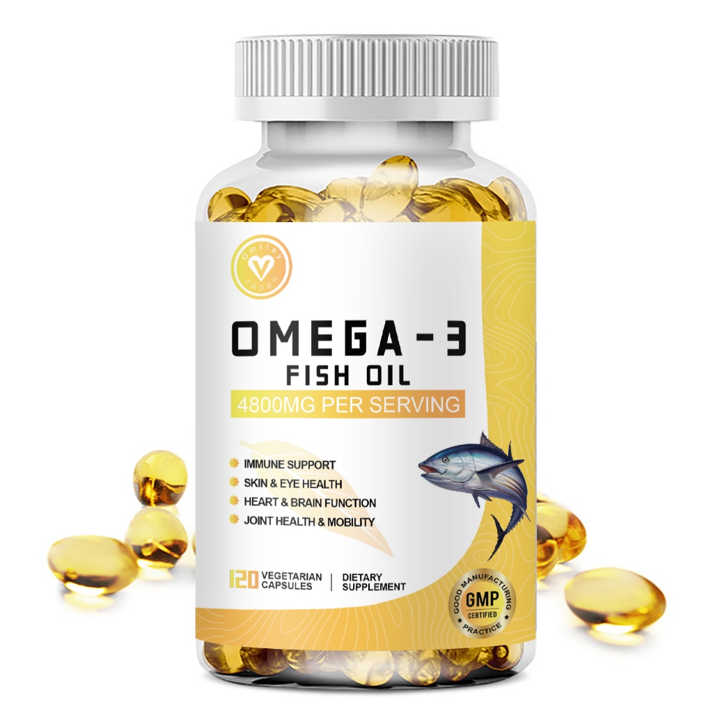 Omega 3 Fish oil Capsules for Heart, Brain, Skin & Eye Care Joint ...