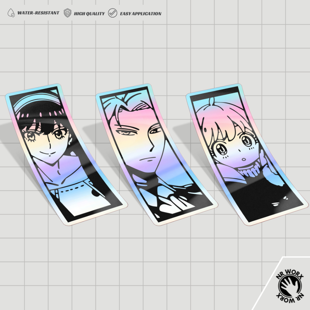 Spy X Family Holographic Stickers NR Worx Anime | Shopee Philippines