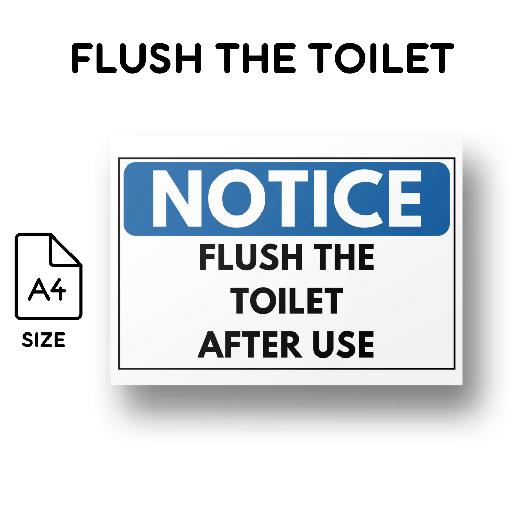 Notice Signages Waterproof - A4 size Laminated | Shopee Philippines