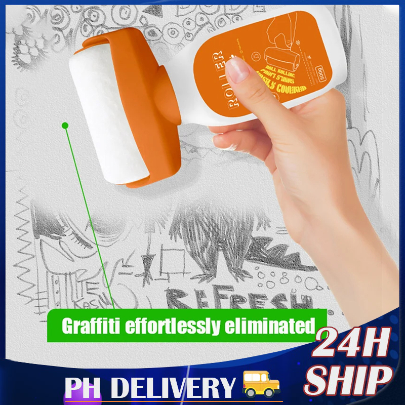 Vmxlso Wall Repair Roller Paint White, Small Roller Paint Brush, 500g - View #5