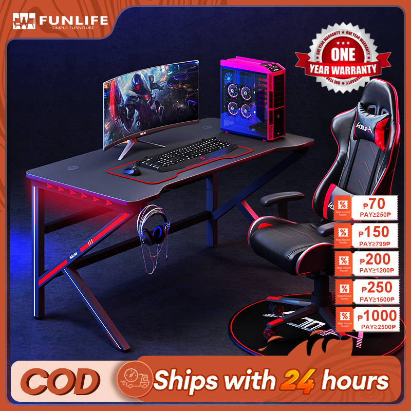 Gaming Table for E-Sport/Computer/PC/Study Thicker&Stable Home Office ...