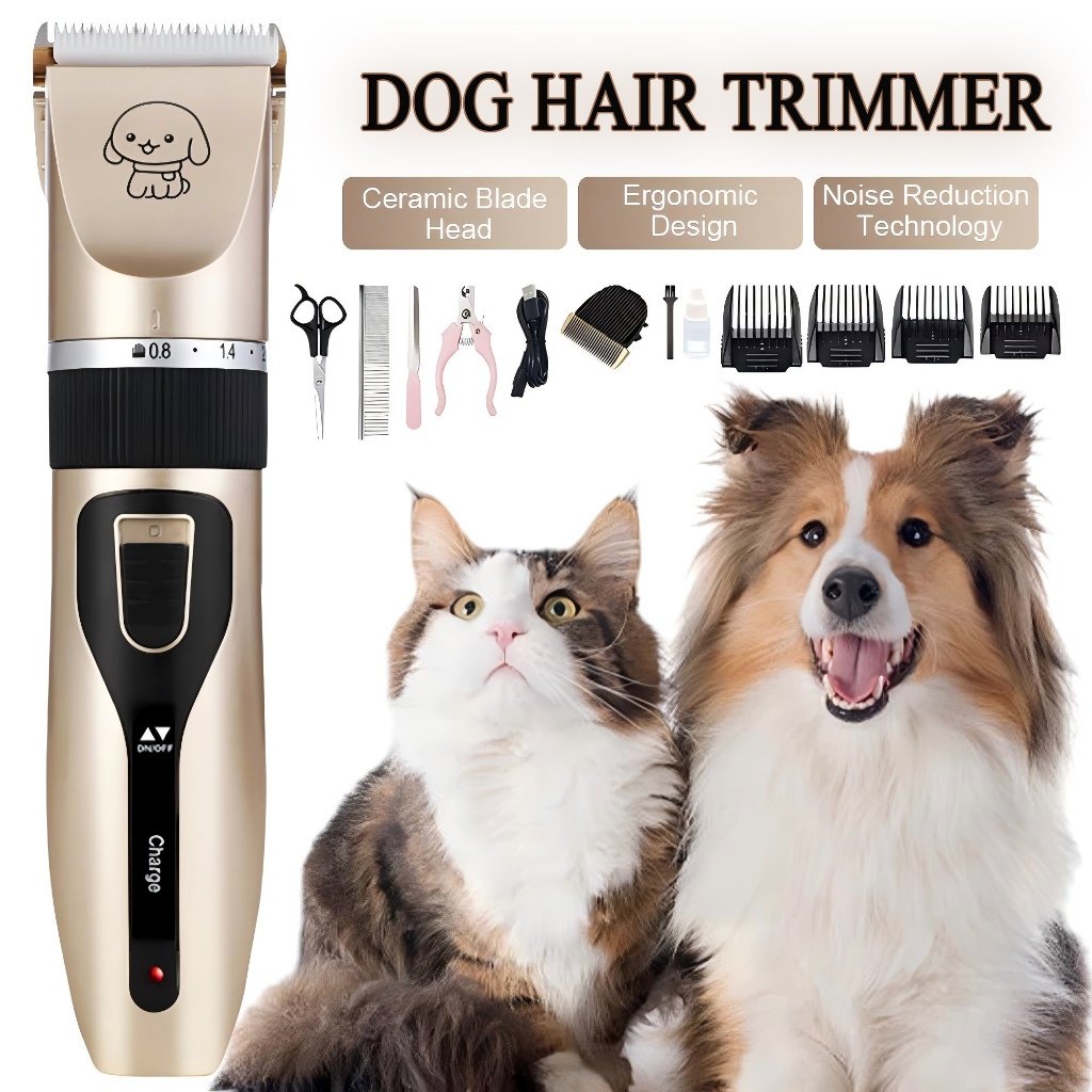 Razor for Dog 7 -piece set Pet Groomer Rechargeable Pet Cat Dog Razor ...
