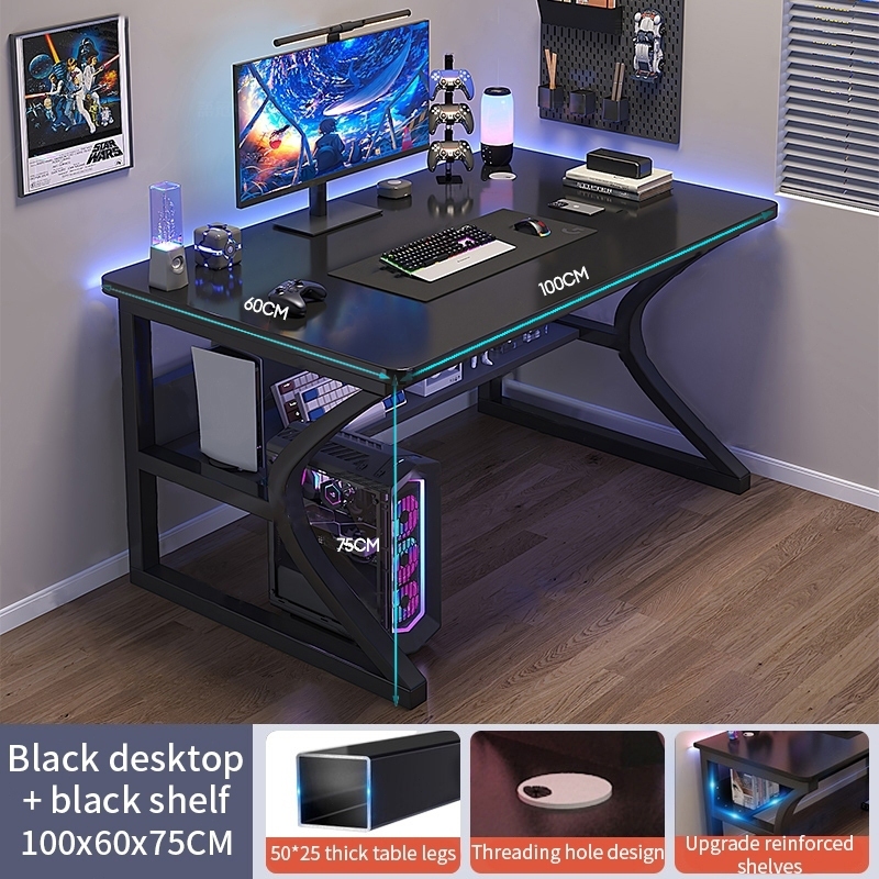 Computer Table for 2 Monitors Gaming Table Office Game Tables Study ...