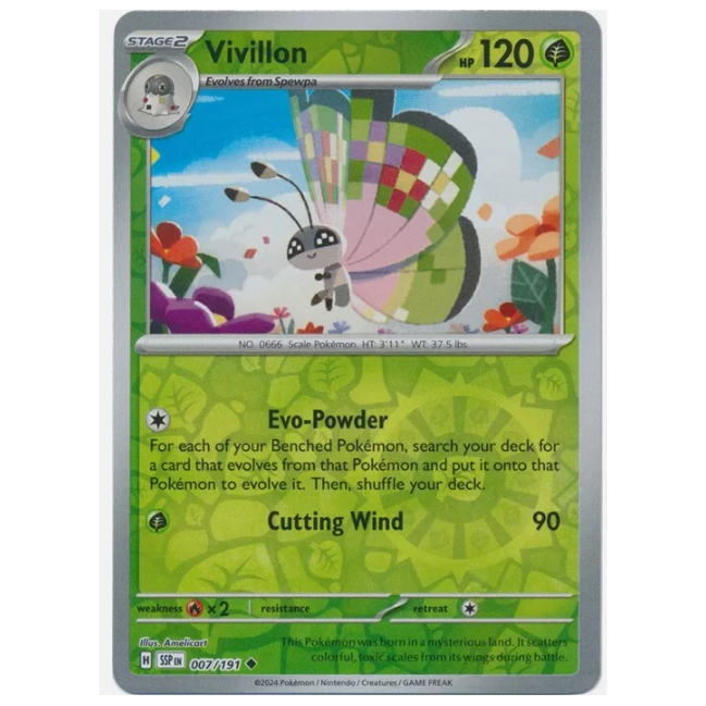 pokemon card vivillon Vivillon 17/146 High Plains main image 1