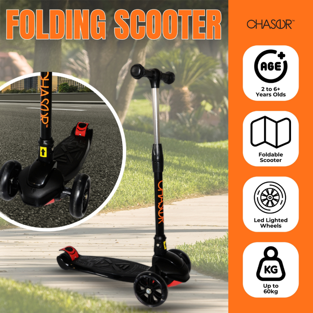 Chaser 6+ Folding Scooter Kids for Boys Kids Scooter for Girls