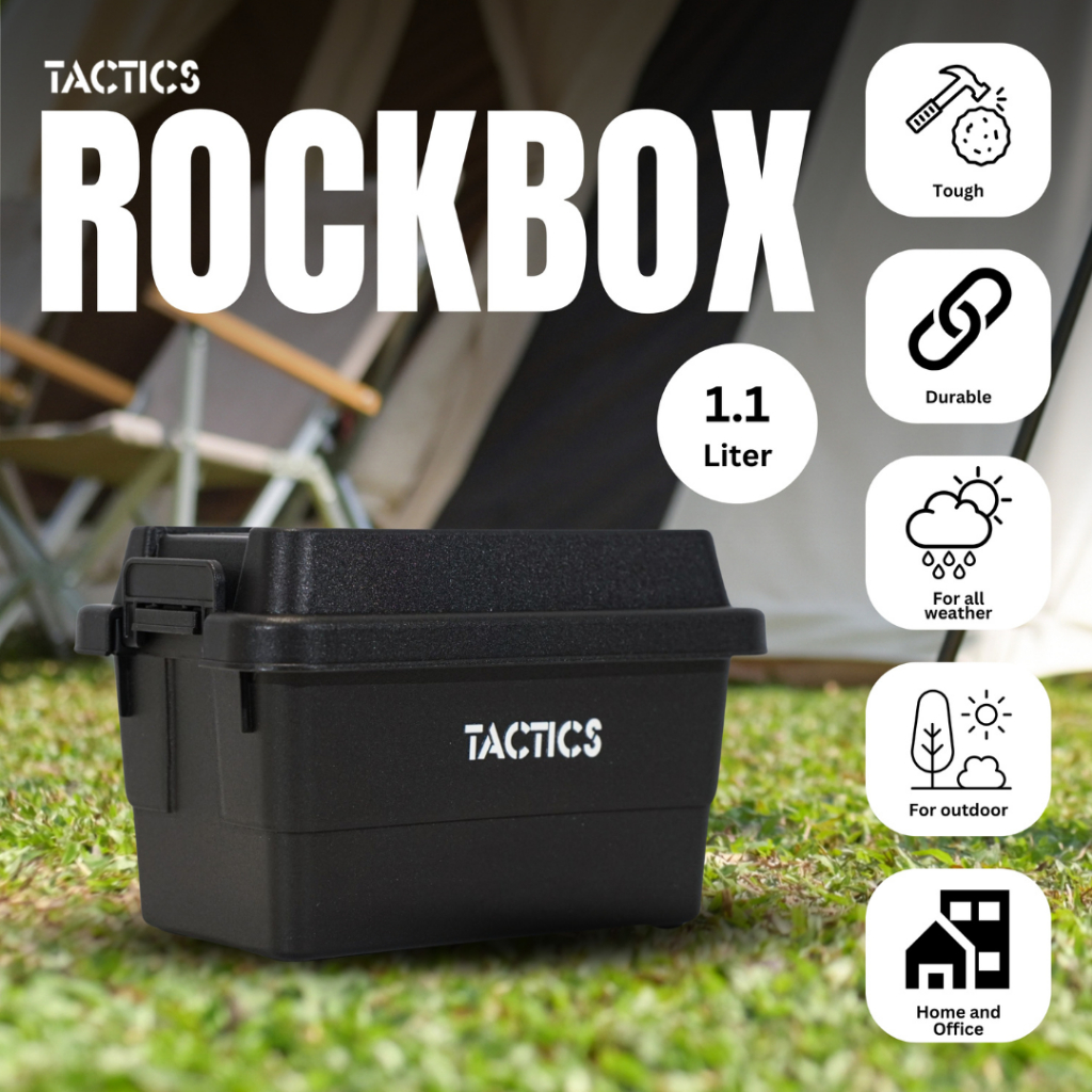 Tactics Rockbox Desktop Storage Box Travel 1.1L Collection | Shopee ...
