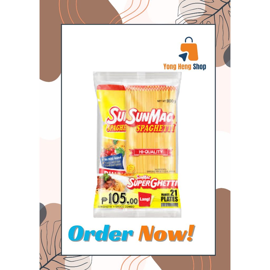 Sunmac Combo with sauce 900g Good in making spaghetti,classic pasta ...