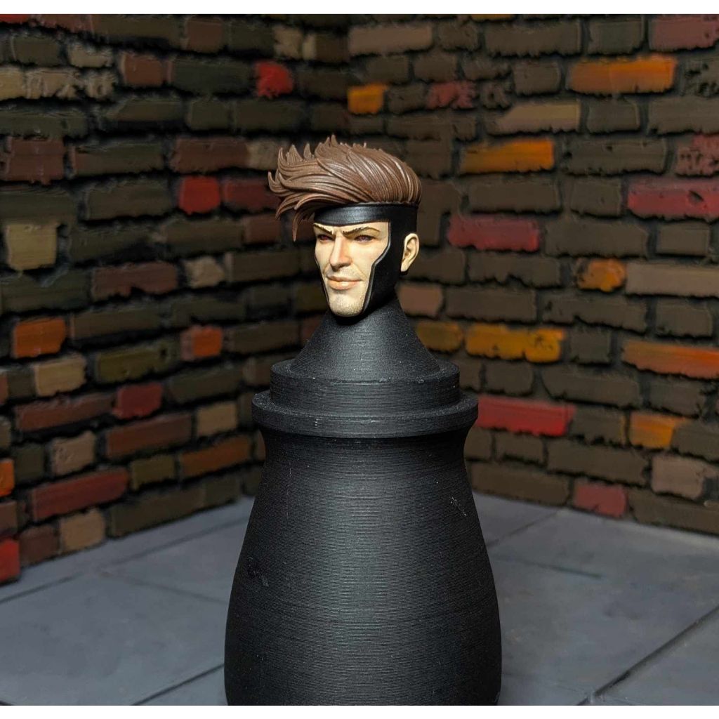 Gambit head sculpt for Marvel Legends 1:12 | Shopee Philippines