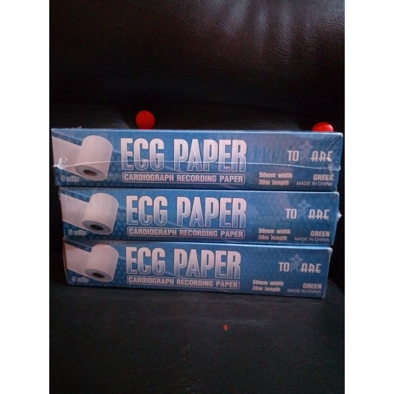 Ecg paper 50mm×30mm, 5rolls /box(green) | Shopee Philippines