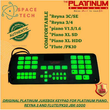 The Platinum Karaoke Player keypad reyna 3/REYNA 3C/PIANO(tested before ...