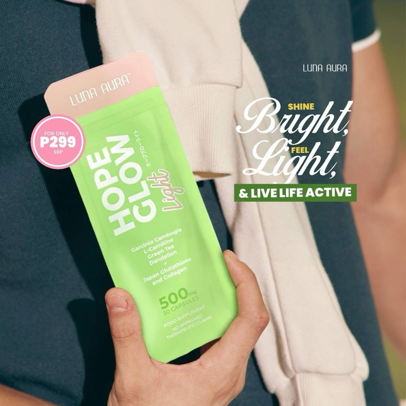 l carnitine rash LUNA AURA HOPE GLOW LIGHT Slimming Japan Glutathione Collagen PAMPAPAYAT  PAMPAPUTI 30PCS CAPSULES