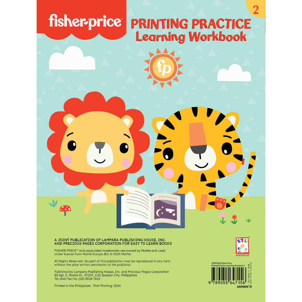 Fisher-Price - Printing Practice Learning Workbook 2 (LAMPARA) | Shopee ...