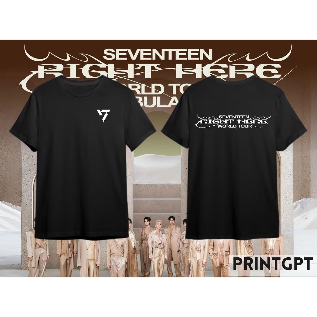 OVERSIZED] SEVENTEEN 17 RIGHT HERE WORLD TOUR SHIRT | CONCERT