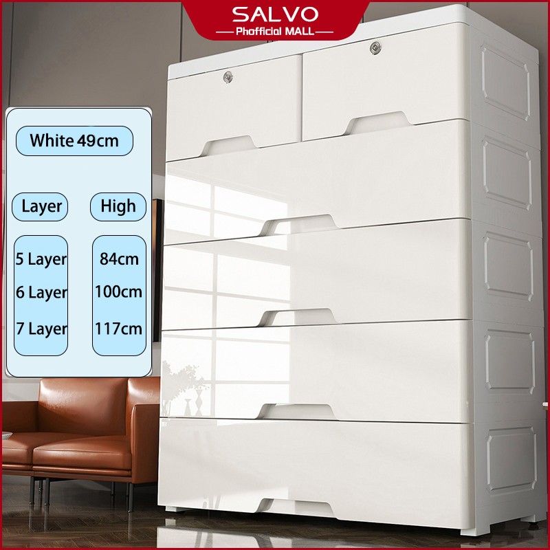 Drawer storage Cabinet drawer with lock Plastic cabinet clothes drawer ...