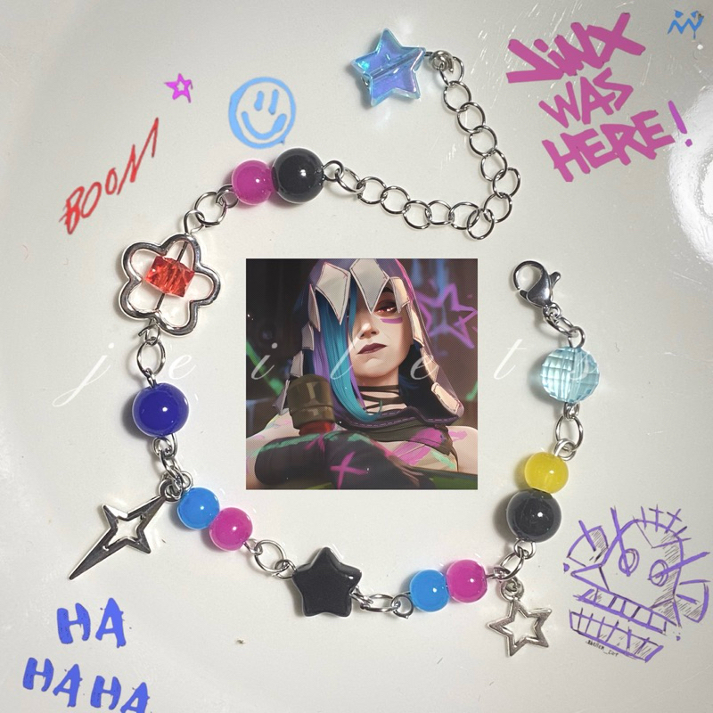 Arcane Jinx inspired stainless chain bracelet | Shopee Philippines
