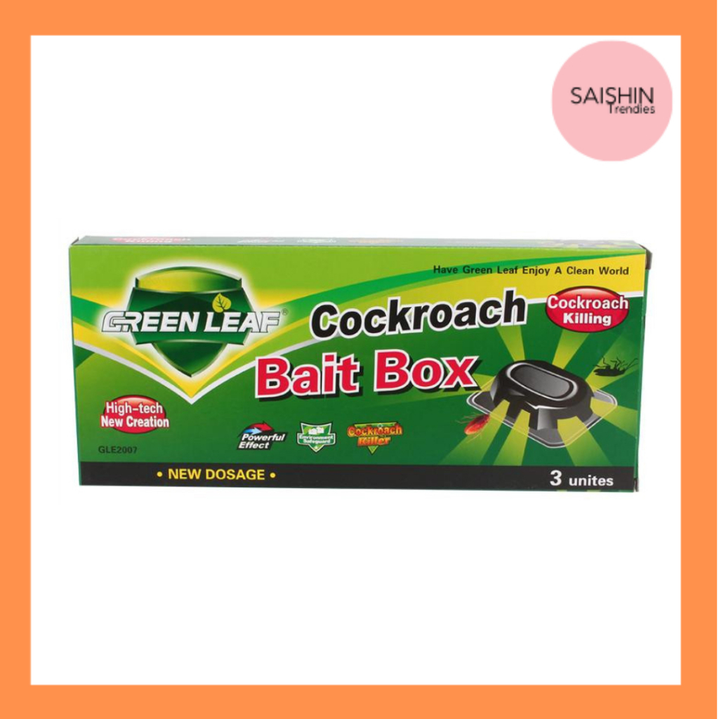 Green Leaf Reusable Cockroach 3 loaded Trap Boxes | Shopee Philippines