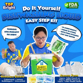 DIY Kit Dishwashing Liquid 16L Yield w/ Bottles or Pouches | Free ...