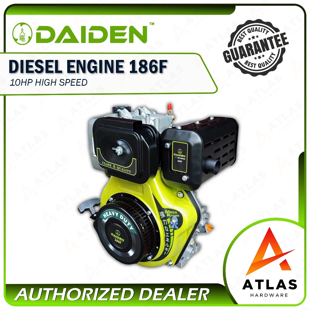 Daiden Diesel Engine 186F 10Hp High Speed | Shopee Philippines