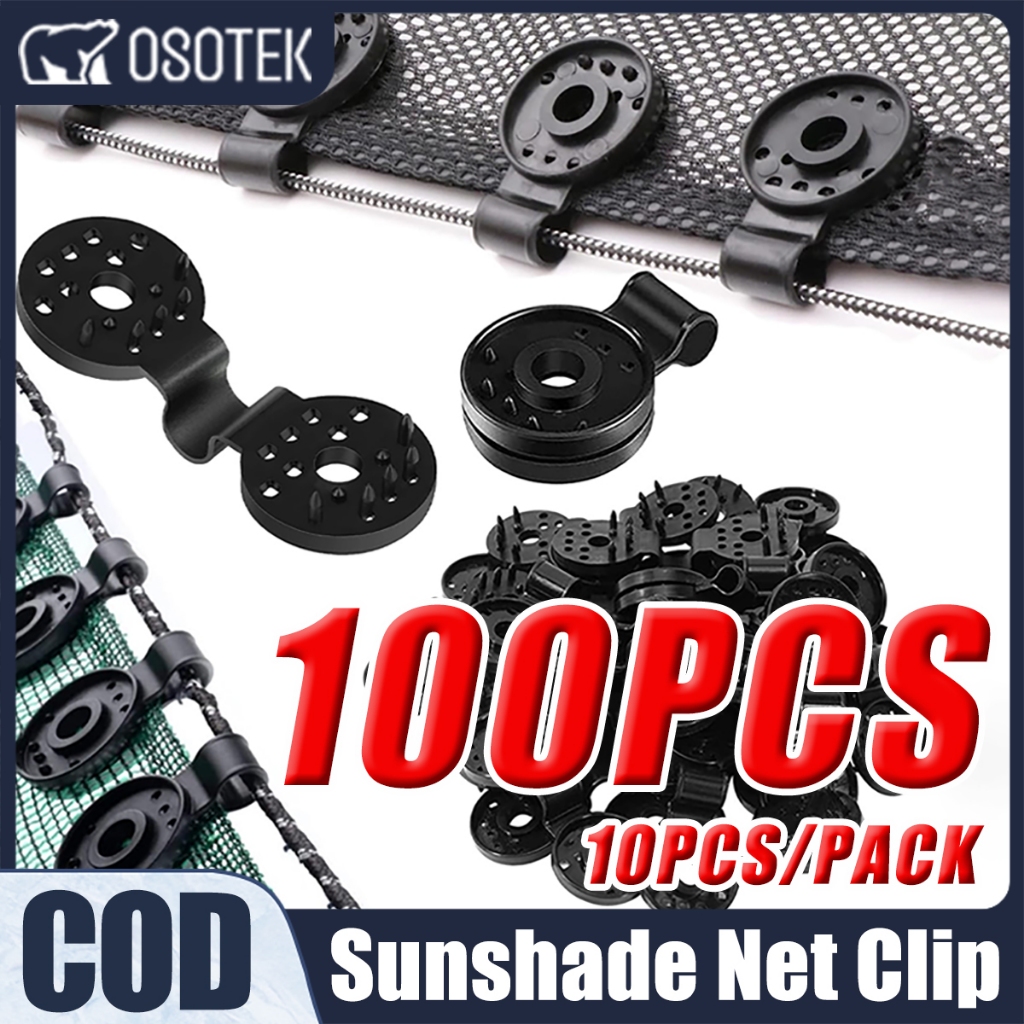 【10/100'S】 Sunshade Net Clip Greenhouse Cloth Fix Clamp Fence Garden ...